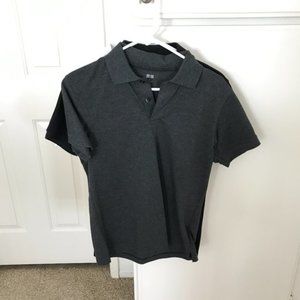 UNIQLO NWOT Men's Charcoal Heather Polo Shirt XS